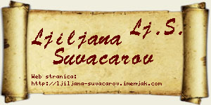 Ljiljana Suvačarov vizit kartica